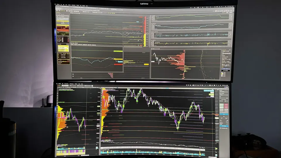 Trader desktop setup running gwtrade.app charts and market structure views